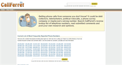 Desktop Screenshot of callferret.com